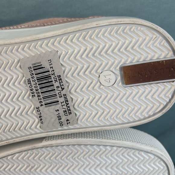 NWOT ALLSAINTS Women Milla Platform Sneaker Leather Suede Dusky Pink Sz 8 /EU 41 - Picture 7 of 10